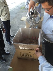 炊き出し訓練の画像